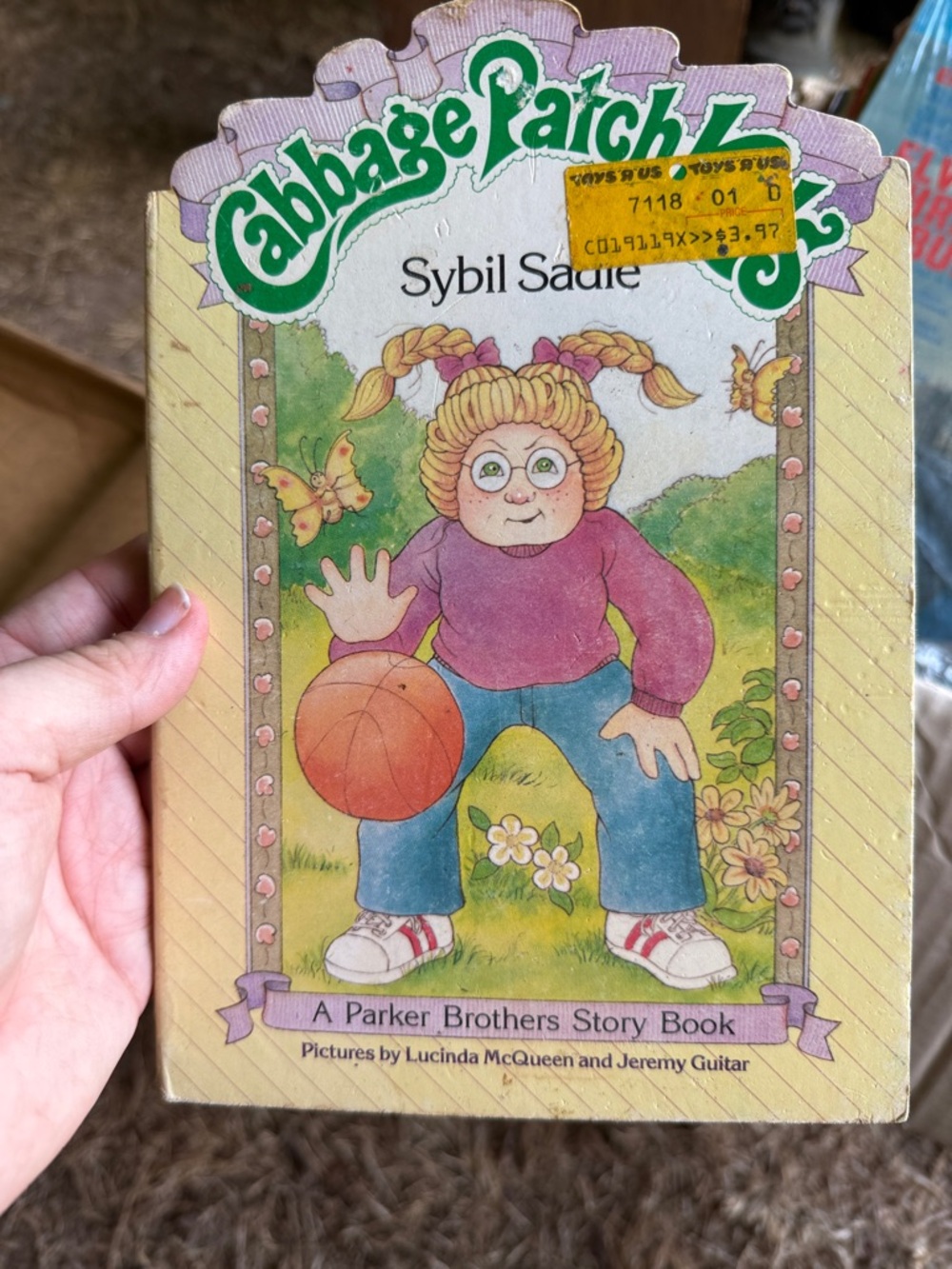 Cabbage Patch Kids Sybil Sadie Story Book - Yellow/Purple/Blue
